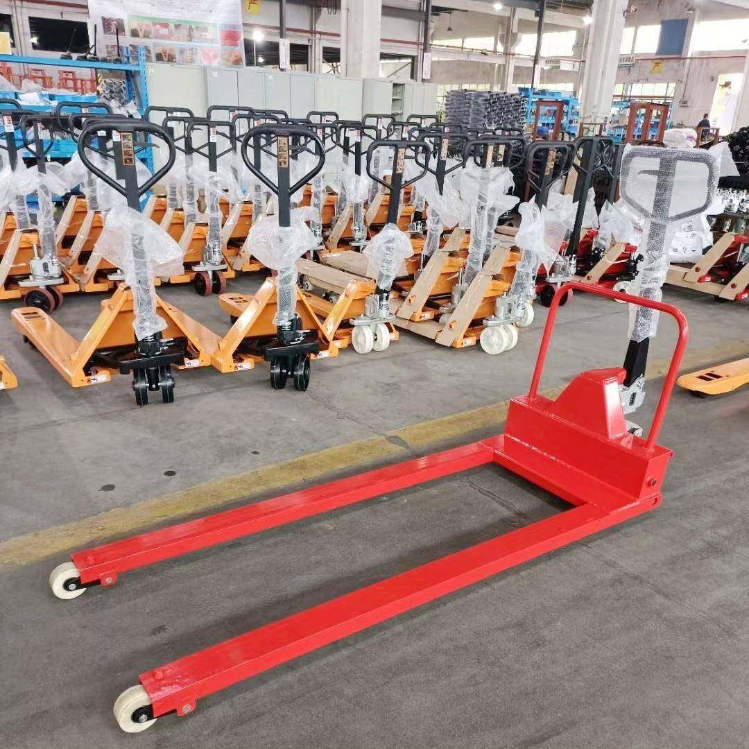 普尔夫非标手动搬运车叉车超窄超短货叉物流手拉液压托盘车地牛