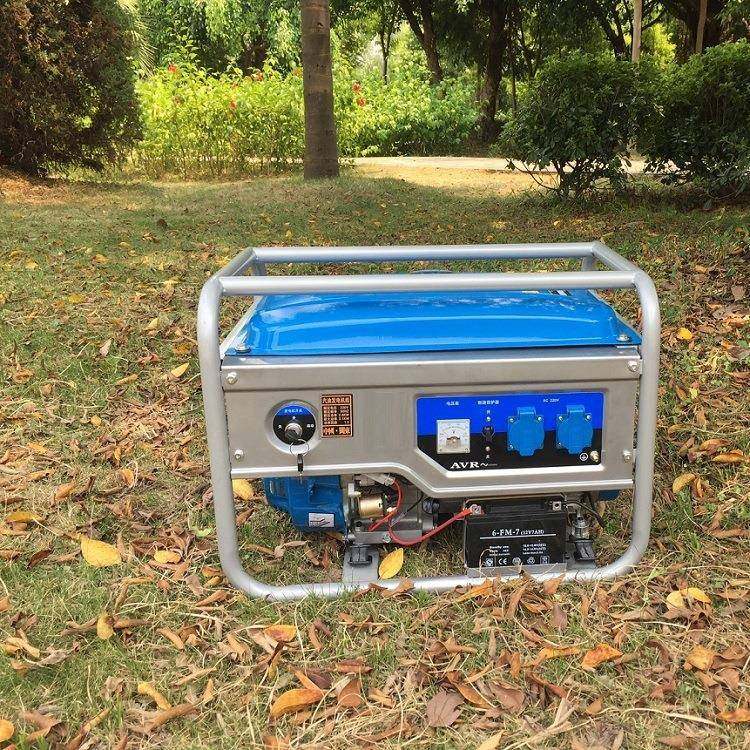 小型家用开架低噪音单相三相多燃料3/4/5/6/8KW汽油发电机双电压