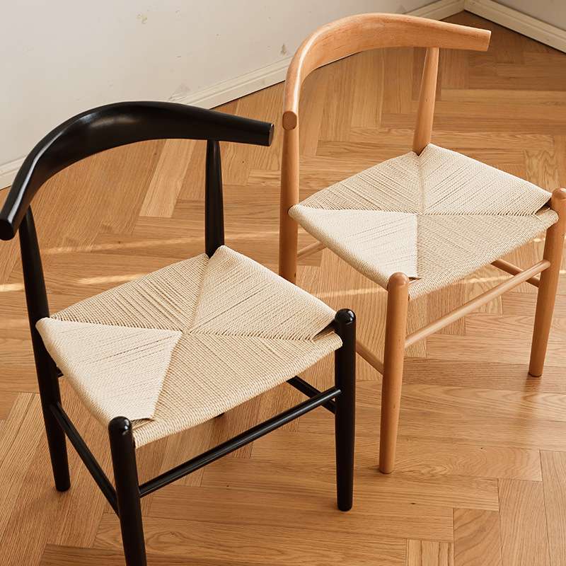 实木餐椅现代简约家用书桌椅北欧办公会议靠背椅凳餐厅椅子高靠背