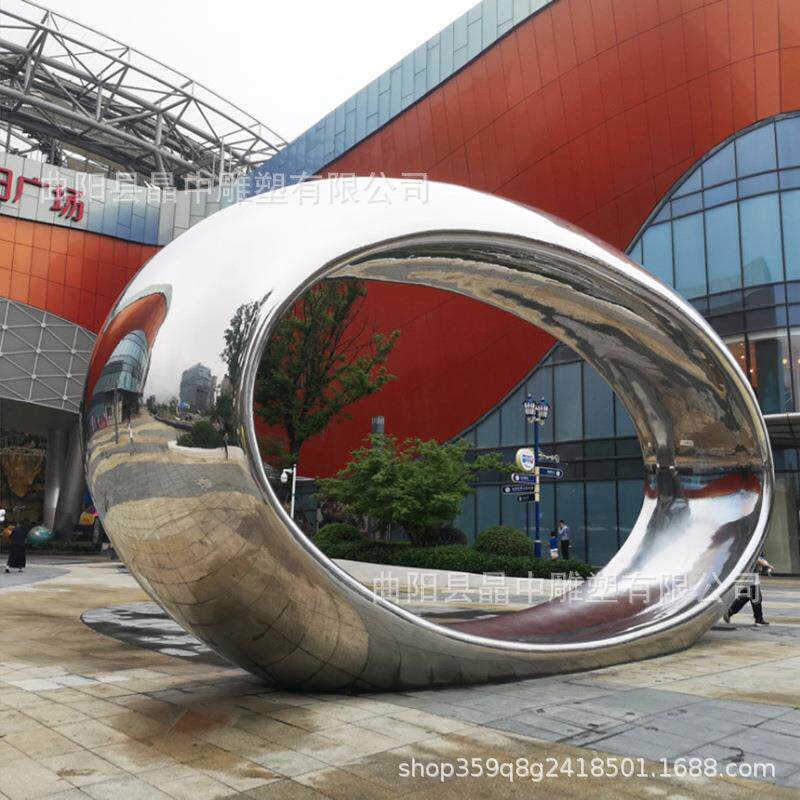 不锈钢雕塑3048k白钢景观摆件地产售楼部商场步行街户外现代雕塑