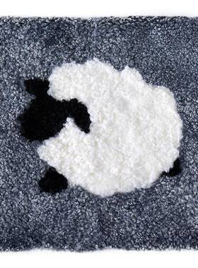 新西兰卷羊毛坐垫沙发垫椅子垫卷毛动物图案椅垫小羊梅花垫子