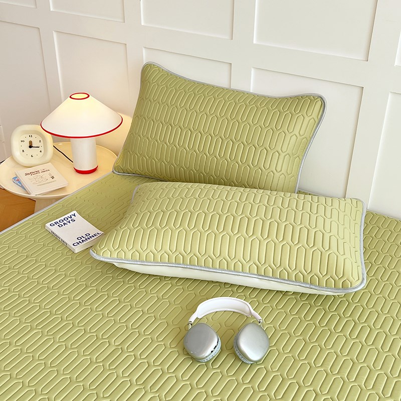 A类乳胶凉席三件套2025新款家用可机洗双人冰丝席子床垫单人夏天