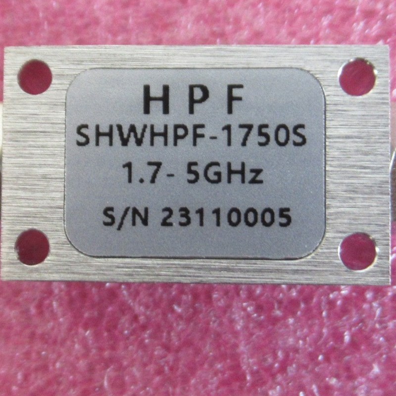 SHWHPF-1750S 1.7-Hz SMA公-SMA母 8W 射频微波同轴高通滤波器