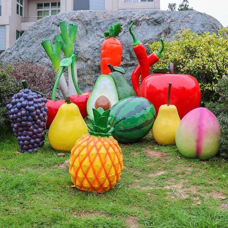 户外玻璃钢仿真蔬菜水果摆件园林景观小品农家乐装饰道具植物