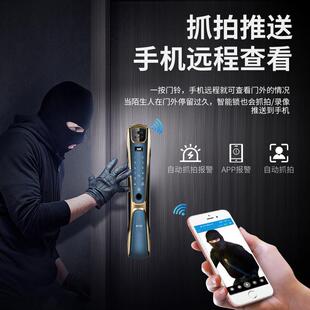 卡内缔D28人脸识别智能锁入户门全自动指纹锁