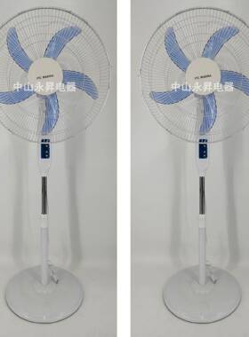 工厂18寸落地扇蓝色摇头落地扇家用商用外贸5叶落地扇