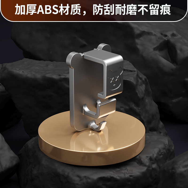 AB材质壁挂熊头面盆挂钩浴室洗手间卫生间免打孔安装黏胶挂钩