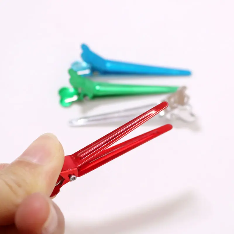 烫发彩色铝手推波纹定位夹子理发分区发根蓬松夹美发纹理烫发夹