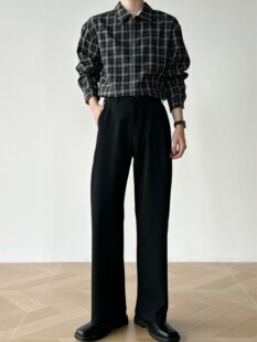 三本针工艺休闲直筒宽松西裤 春夏季 男 高品质TR色纺不掉色 男笙