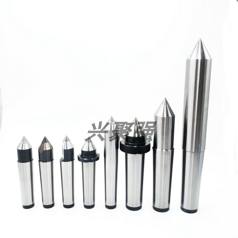 加长钨钢合金固定顶尖带扁尾顶针呆顶尖莫氏MIT2/3/4/5/6号可定制