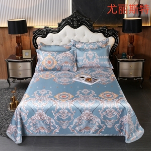 12夏季可折叠席子折叠空调席冰丝席床单冰丝凉席可机三件套