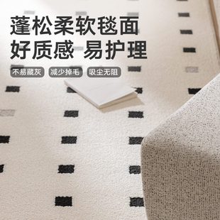 满铺防污地垫卧室艺术床边毯沙发茶几现代家用防水轻奢感客厅地毯