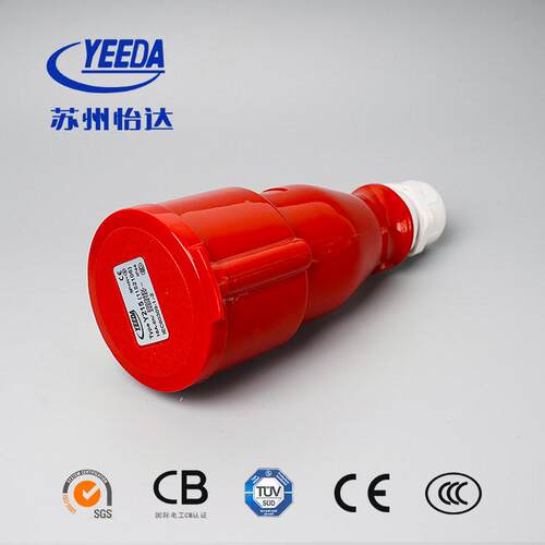 上海发货YEEDA怡达IP44工业连接器 16A3相5芯Y215工业连接插座