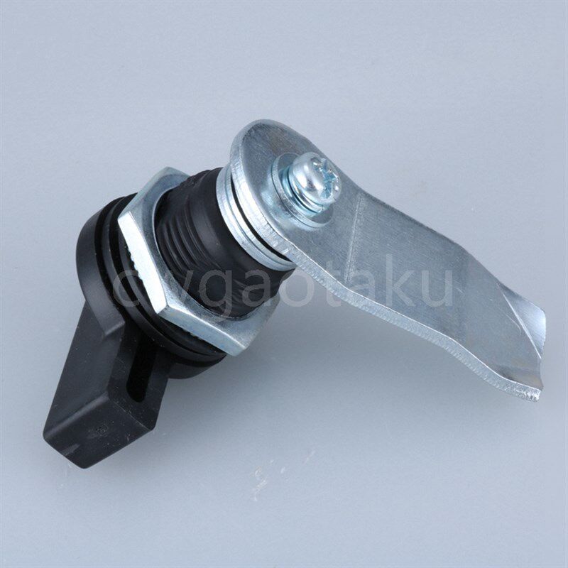 MS406 黑色转舌锁 塑料手柄小圆锁 配电柜锁 电柜箱锁 工业机箱锁