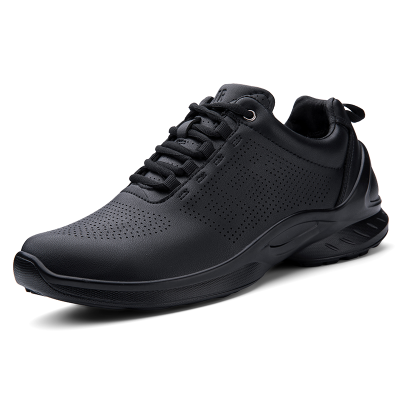 新款真皮运动休闲鞋健步鞋