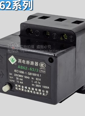 AB6263/3  40 32/2/3/4 漏电断路器 萧山 金峰 IEC10081