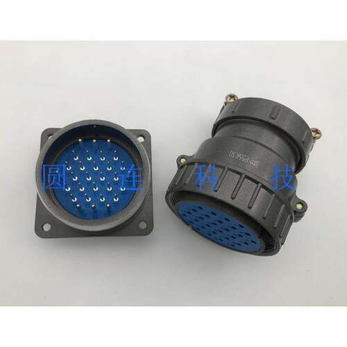 航空插头插座 P55-30芯 P55K3Q P55J3A 圆形电缆连接器 开孔55MM