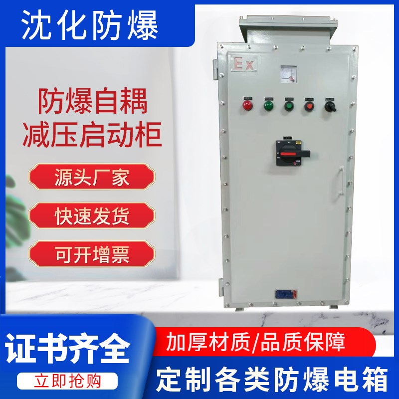 防爆星三角降压启动器自耦减压控制柜除铁器控制箱软启动器电控箱