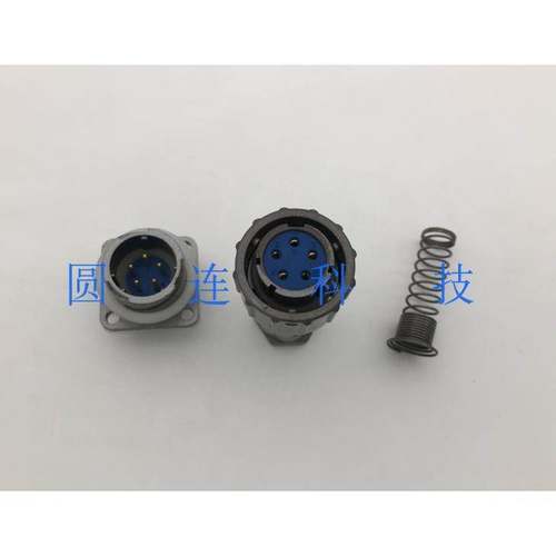 防水航空插头插座FQ18-5芯 FQ18-5TK/5ZJ 快速连接器 开孔18MM
