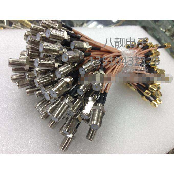 F-KY转SMA-J 射频转接线 天线F母转SMA公头 接RG316线缆 长度15CM