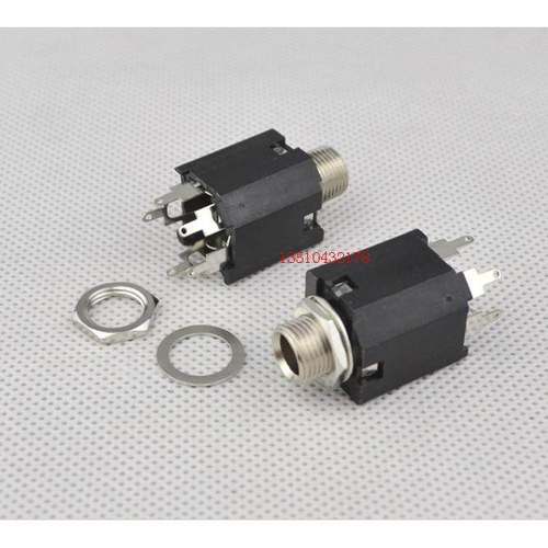 音频插座 6.3MM母座 6.35音频母座 麦克风话筒插座 6.3MM母头