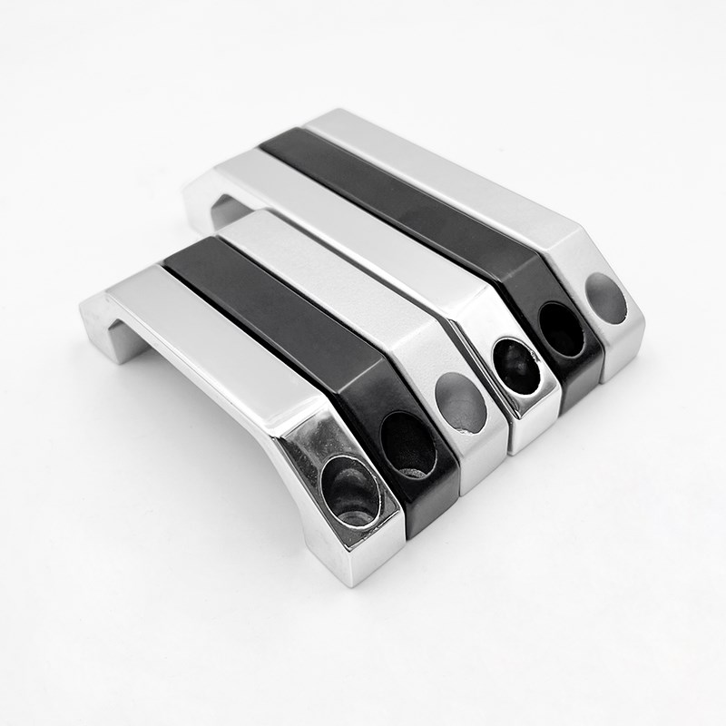 LS06黑色LS520电柜100拉手130家用木门铝合金U型亚光工业机柜设备