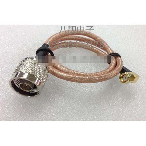 射频RG142双屏蔽AP-N/SMA-JJW同轴高频RF线N公转SMA公反极测试线