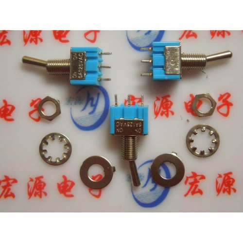 钮子开关 MTS 102 （单联）拨动开关 6A 125V/3A 250V 3脚2档