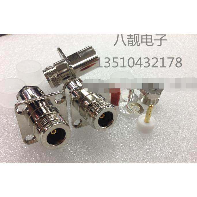 N-KF-3 射频连接器 N母头L16带法兰方板25*25MM装接50-3线缆 全铜