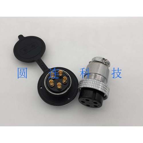 航空插头插座 DF35 GX35-2 3 4 5 6 7 8芯圆盘法兰式 大电流连接