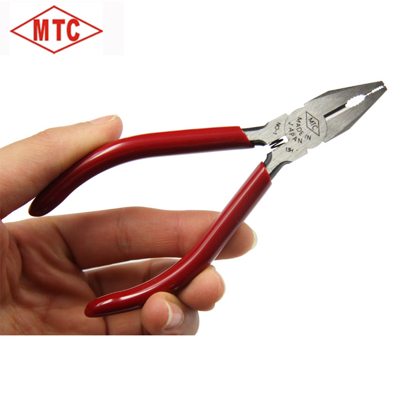 日本MTC原装进口迷你小老虎钳平口钳钢丝钳家用钳子钢钳子 MTC-1