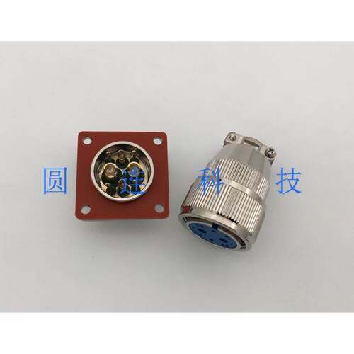 航空插头插座 MX23-8芯 MX23J8Z/K8T气密真空密封连接器 开孔23MM