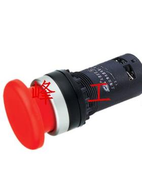 天博按钮LAY39D-11M/206A蘑菇头自复位点动开关红绿色开孔22mm