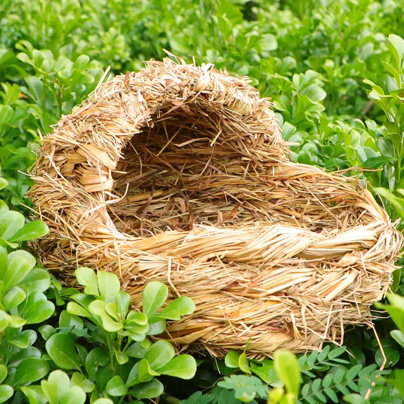 手工草编宠物窝宠物屋 仓鼠兔子窝宠物用品