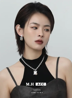 欧美轻奢风古雅银结项链不掉色女夏季新款时尚通勤脖颈锁骨链