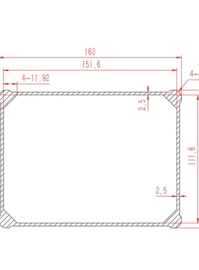 l07-160120户外铝壳铝型材屏蔽器外壳防水接收器散热铝盒子