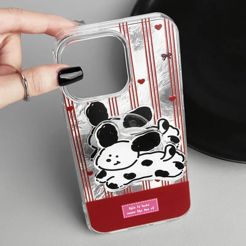 知泰iphone16/15promax14冰川纹13卡通12适用11pro支架