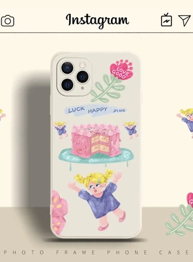 适用14promax15pro直边魔方xax/xr卡通678plus