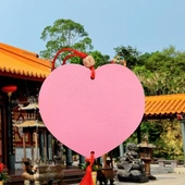 许愿牌祈福牌心型挂牌桃心金榜题名吉祥销售实木手工檀木