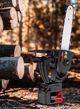 德国充电式电锯大功率家用锂电池持型锯小UNB柴手户链外锯砍树伐