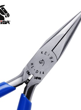 日本KEIBA马牌HL-D14/D04微型尖嘴钳有/无牙钳手工尖咀钳子夹持钳