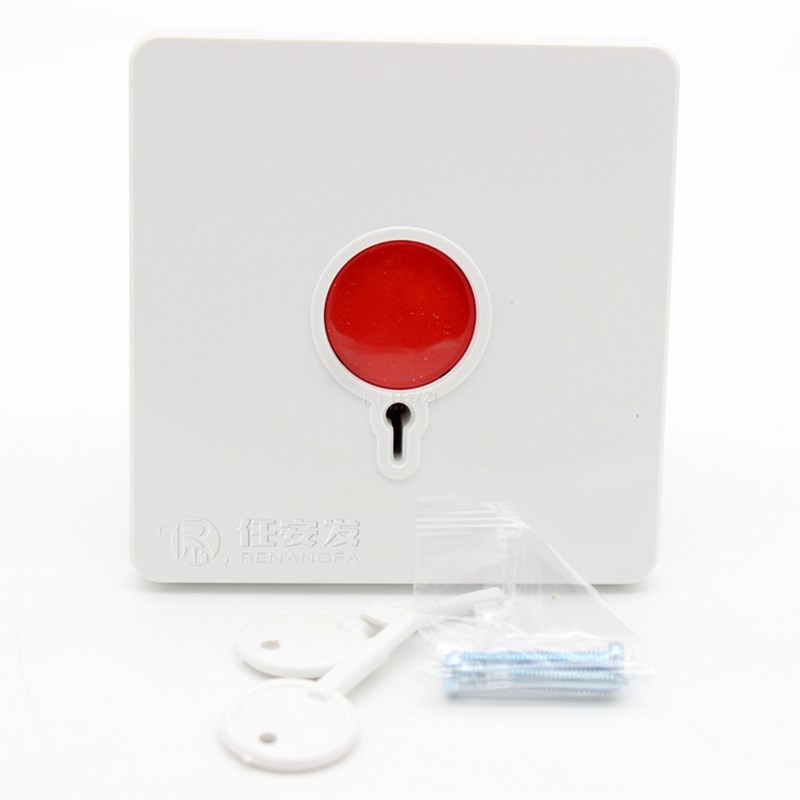 PB28紧急报警器按钮一键求救报警按钮 银行用86盒面板手动开关