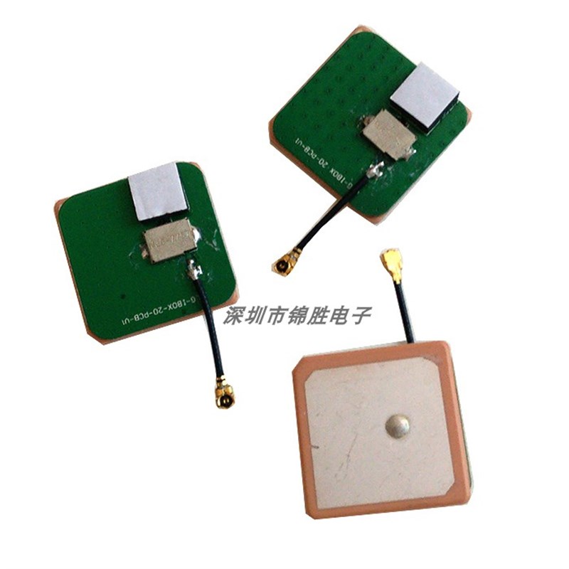 GPS天线 线 28db高增益5cm线 线长有源内置陶瓷天线 线25*25*8mm