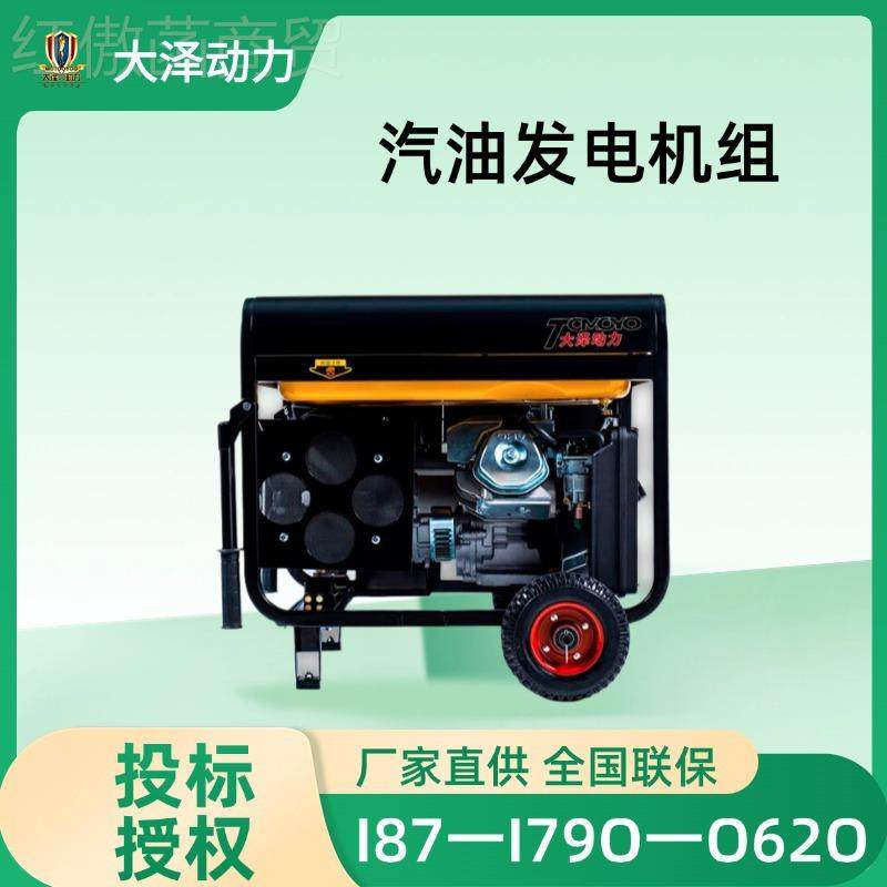 大泽油5KW小型汽T发电 国产机风冷O6500ET发电机NERX20