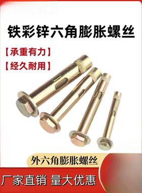 HTQ镀彩外角内胀螺丝膨爆炸内置膨胀拉爆栓膨胀管M6M8-六M螺16