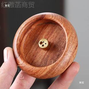 黑木4檀孔迷座你小沉香插钵式木质旅行香室内香檀香多孔线FQO香
