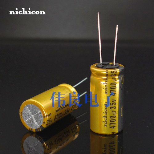 原装日本nichicon尼吉康 FW金装 35V 4700UF 音频滤波电容电解