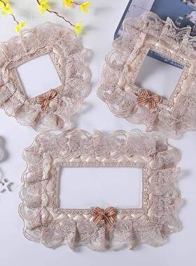 ll开关开边框轻奢布艺蕾套bbf35888丝家用防脏灯关贴欧式装饰座墙