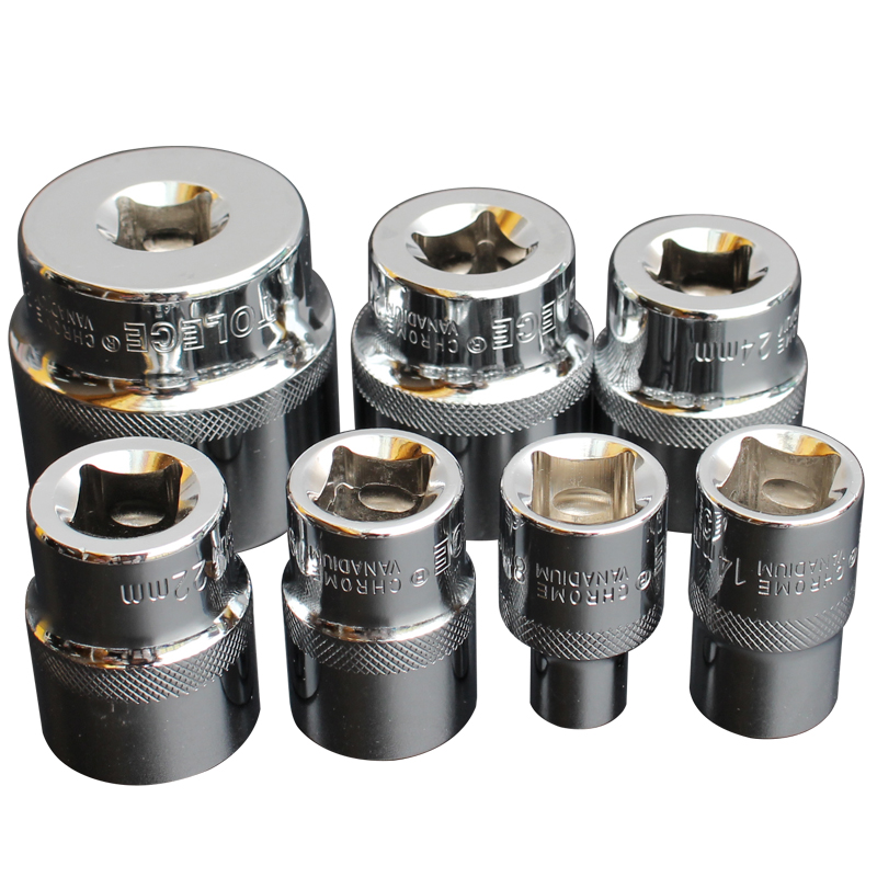 拓力士梅花套筒 12角头子工具 汽修机修套筒 1/2寸梅花旋具12.5mm