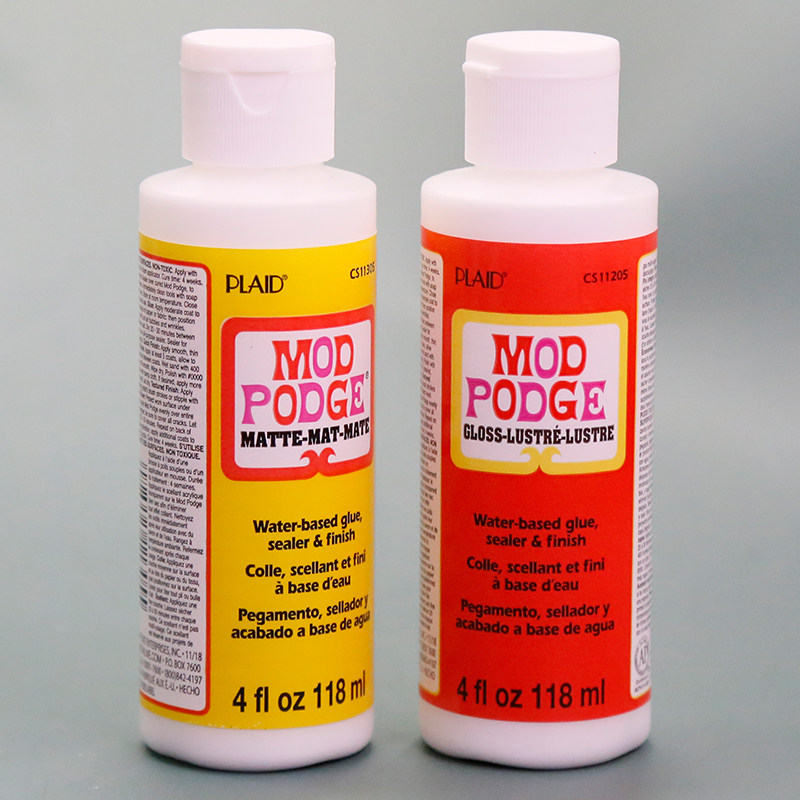 Mod podge拼贴胶水黏贴转印保护层流体画 手帐剪贴相册手工摩宝胶